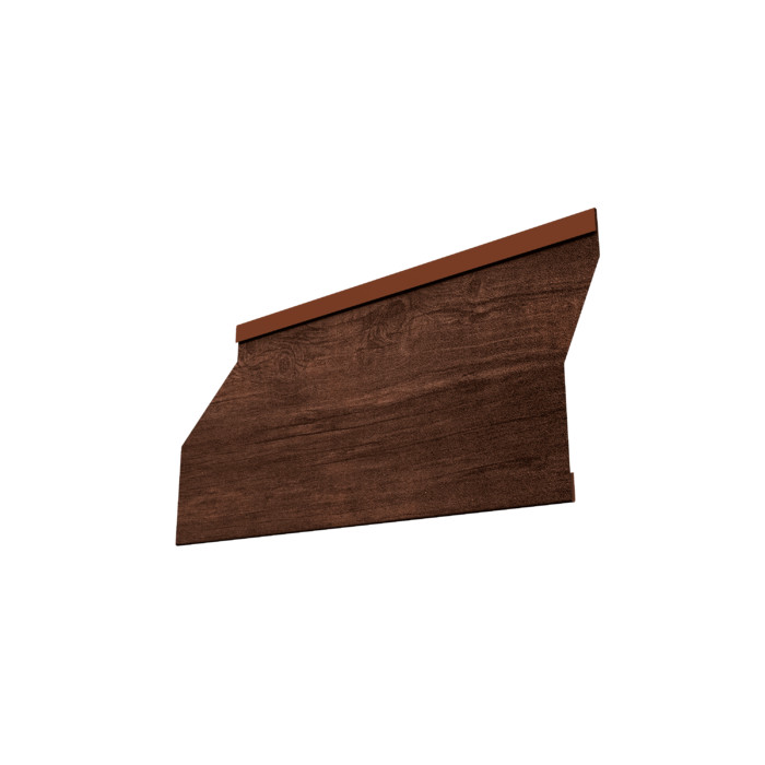 Ламель забора жалюзи Milan Slim 0,45 Print Premium с пленкой Cherry Wood Dark FTC