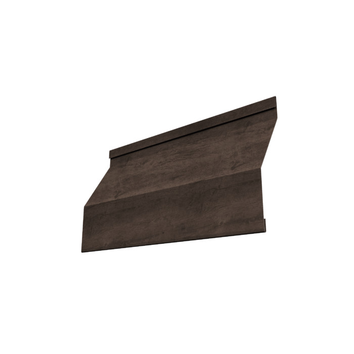 Ламель забора жалюзи Milan Slim 0,45 Print-double Elite с пленкой Antique Wood
