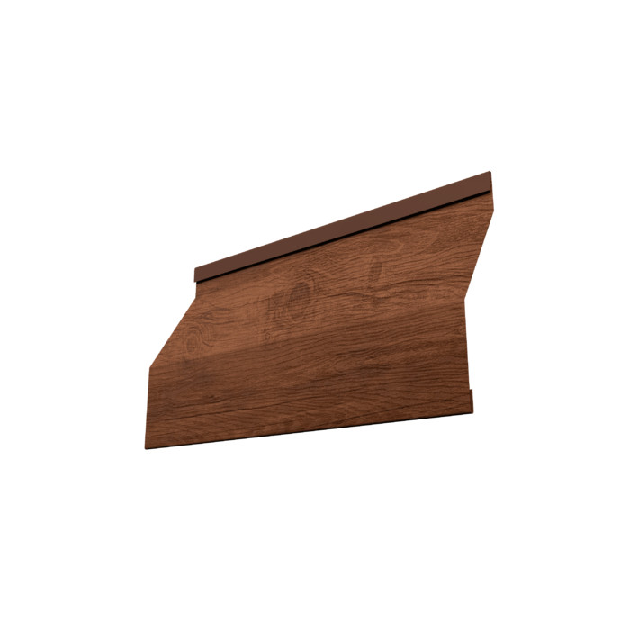 Ламель забора жалюзи Milan Slim 0,45 Print Premium с пленкой Golden Wood Fresh TwinColor