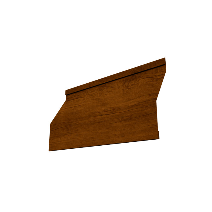 Ламель забора жалюзи Milan Slim 0,45 Print-Double Premium с пленкой Golden Wood Intense F