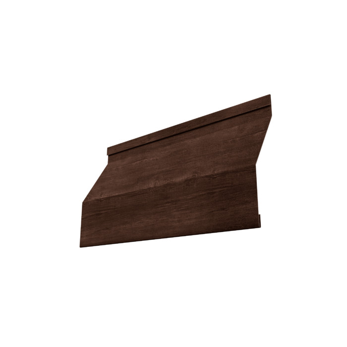 Ламель забора жалюзи Milan Slim 0,45 Print-Double Premium с пленкой Cherry Wood Dark F