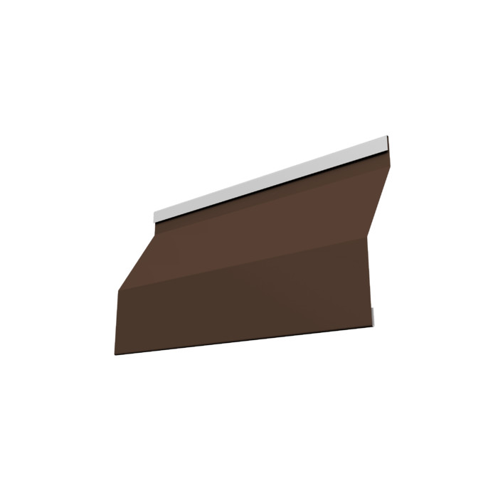 Ламель забора жалюзи Milan Slim 0,5 Satin Matt TX RAL 8017 шоколад