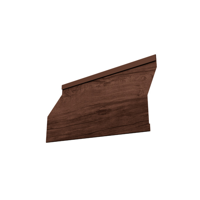Ламель забора жалюзи Milan Slim 0,45 Print Premium с пленкой Cherry Wood Fresh TwinColor
