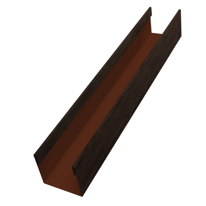 Стойка жалюзи Milan Slim 0,45 Print-double Elite Antique Wood (2,5м)