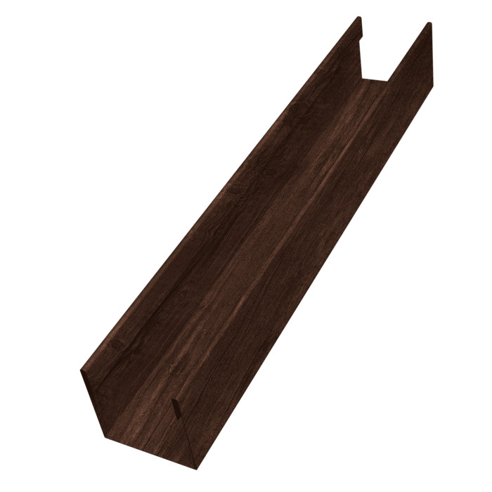 Стойка жалюзи Milan Slim 0,45 Print-double Premium Cherry Wood Dark F (1,8м)