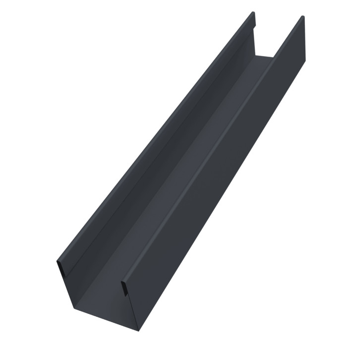 Стойка жалюзи Milan Slim 0,45 Drap-double TX RAL 7024 мокрый асфальт (1,8м)
