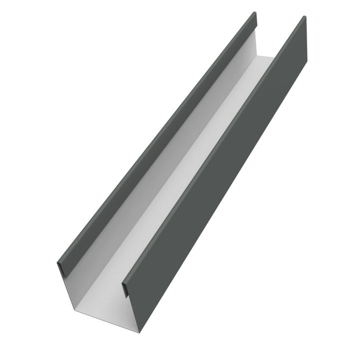 Стойка жалюзи Milan Slim 0,45 PE RAL 7005 мышино-серый (3м)