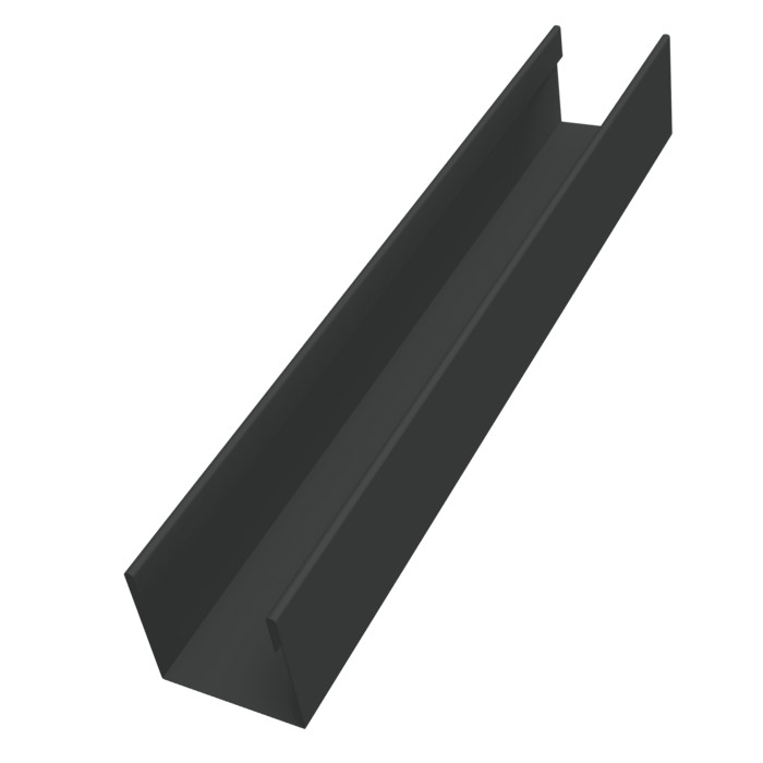 Стойка жалюзи Milan Slim 0,45 PE-Double RAL 7016 антрацитово-серый (3м)