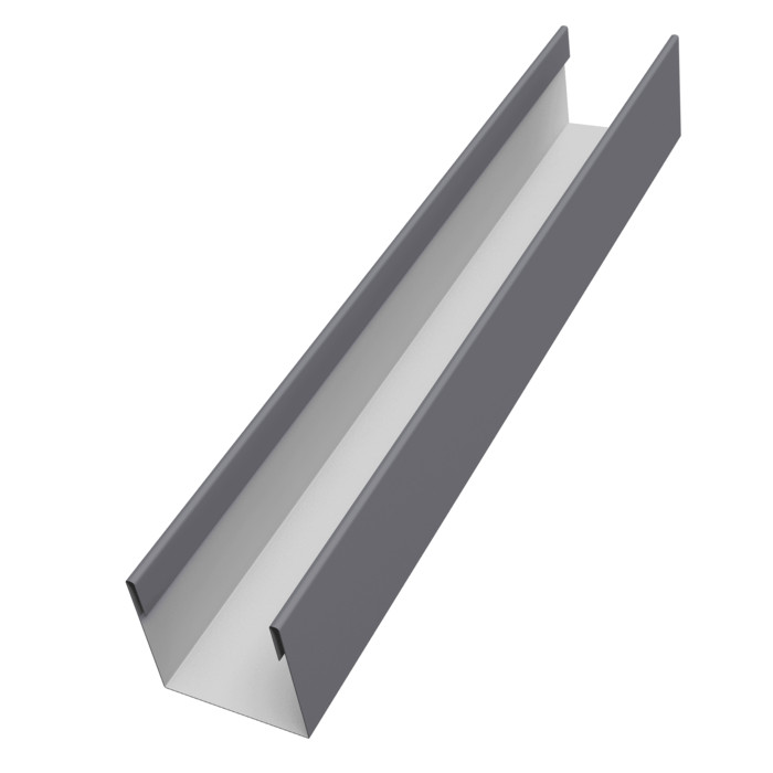 Стойка жалюзи Milan Slim 0,45 Drap TX RAL 7004 сигнальный серый (2,5м)