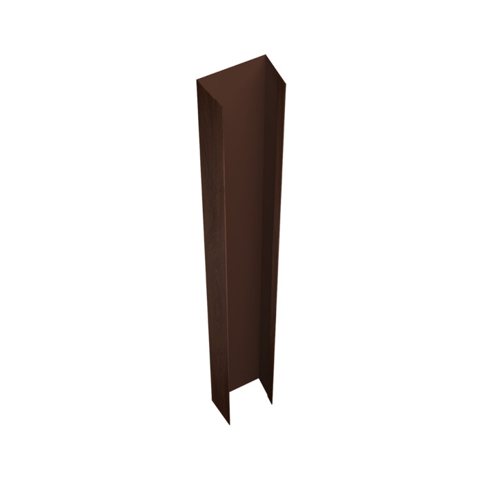 Крепежная планка верхняя Texas 0,45 Print Elite Choco Wood TwinColor (3м)