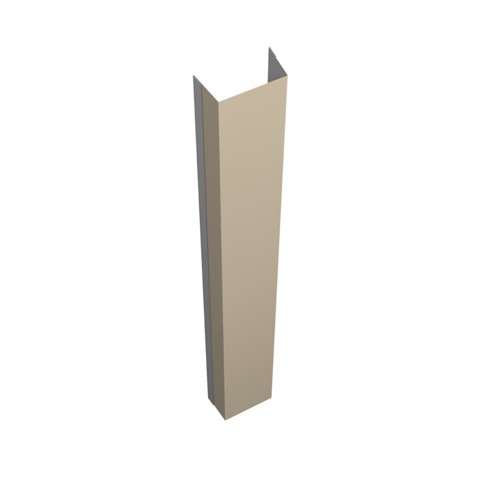 Крепежная планка нижняя Texas 0,45 Drap TX RAL 1015 светлая слоновая кость (2,5м)