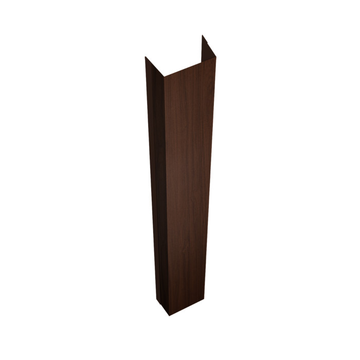 Крепежная планка нижняя Texas 0,45 Print Elite Choco Wood TwinColor (2м)