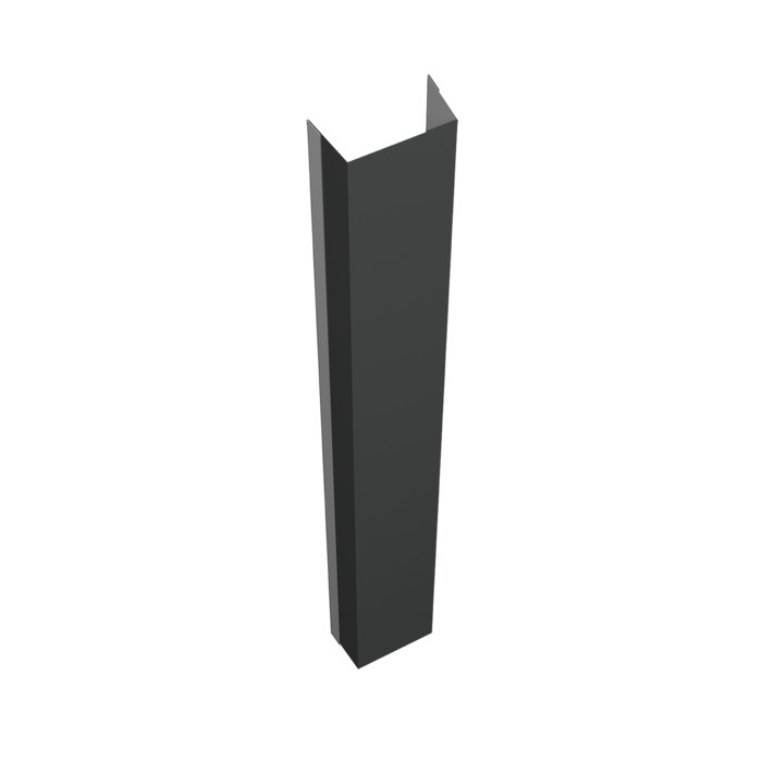 Крепежная планка нижняя Texas 0,5 GreenCoat Pural BT, matt  RR2H3 (RAL 7016 антрацитово-серый) (1,8м)