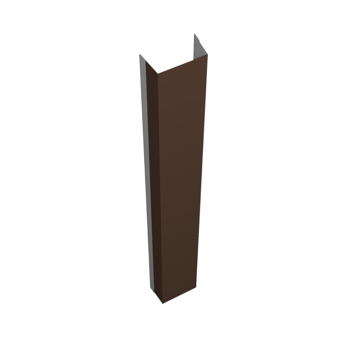 Крепежная планка нижняя Texas 0,5 PurPro Matt 275 RAL 8017 шоколад (3м)