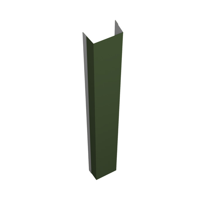 Крепежная планка нижняя Texas 0,5 Satin Matt TX RAL 6020 хромовая зелень (1,8м)