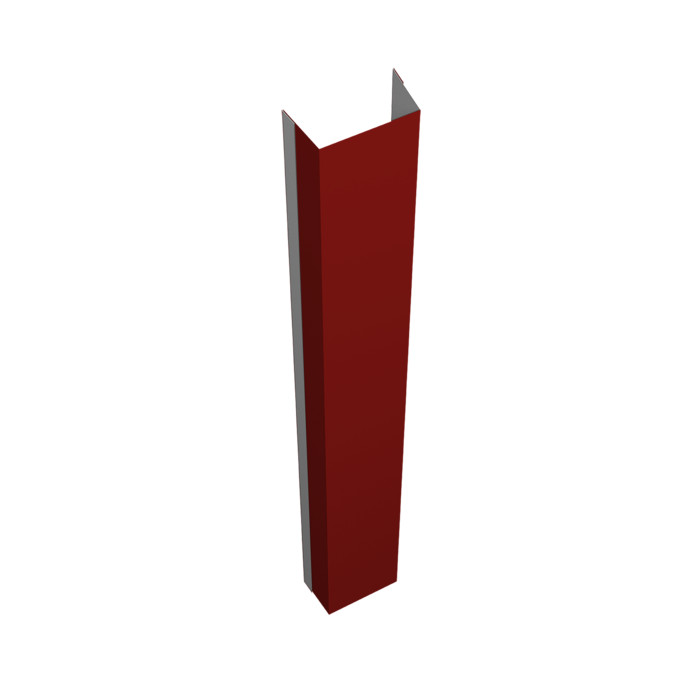 Крепежная планка нижняя Texas 0,5 Satin RAL 3011 коричнево-красный (2,5м)