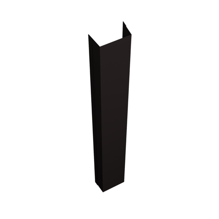 Крепежная планка нижняя Texas 0,5 Velur X RAL 9005 черный (3м)