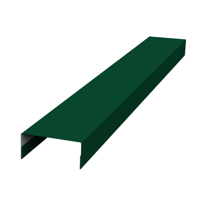 Крышка 45х20 жалюзи Texas 0,45 Drap RAL 6005 зеленый мох (3м)