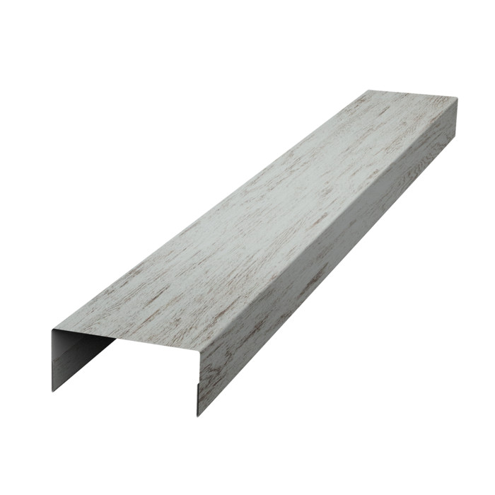 Крышка 45х20 жалюзи Texas 0,45 Print Elite Snow Wood TwinColor (2,5м)
