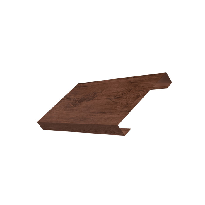 Ламель лицевая 125 забора жалюзи Texas 0,45 Print Premium с пленкой Cherry Wood Fresh TwinColor