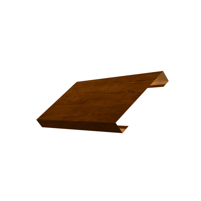 Ламель лицевая 125 забора жалюзи Texas 0,45 Print Premium с пленкой Golden Wood Intense FTC