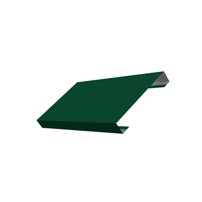 Ламель лицевая 125 забора жалюзи Texas 0,5 Satin с пленкой RAL 6005 зеленый мох