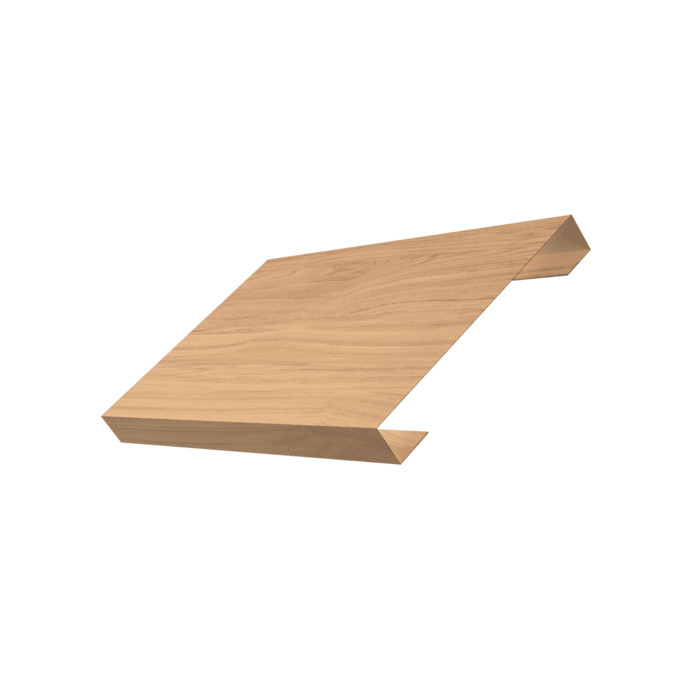 Ламель лицевая 150 забора жалюзи Texas 0,45 Print Elite с пленкой Honey Wood TwinColor