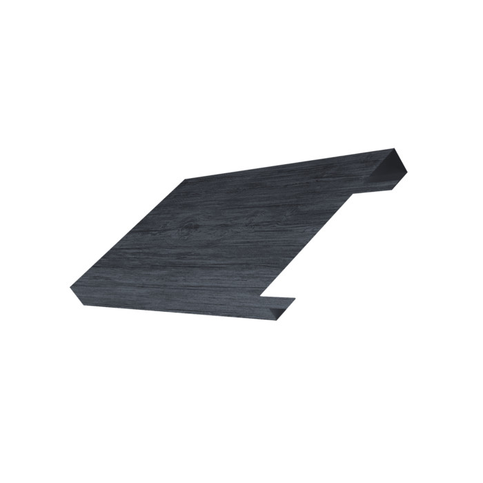 Ламель лицевая 150 забора жалюзи Texas 0,45 Print Premium с пленкой Grey Wood TwinColor