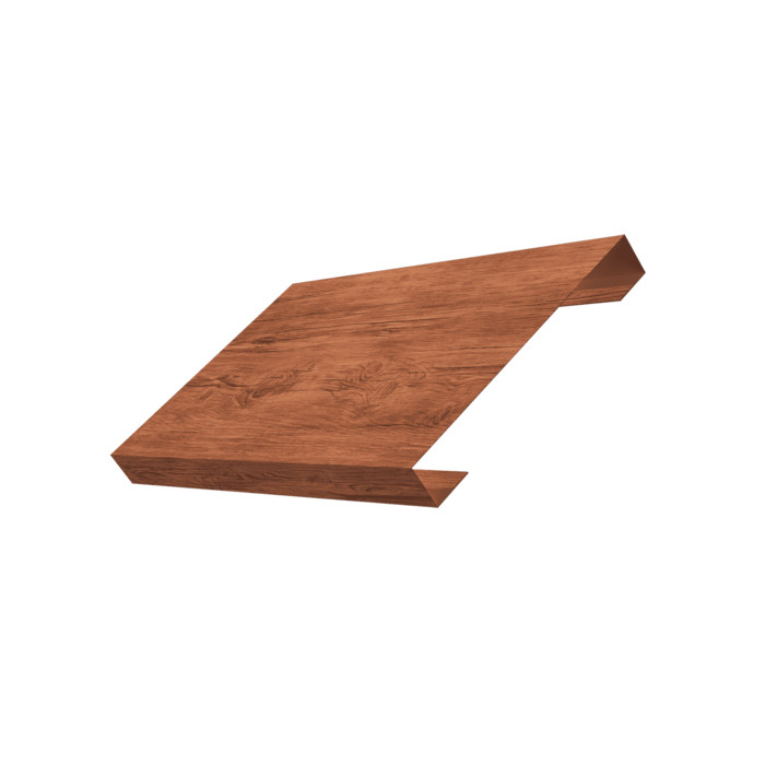 Ламель лицевая 150 забора жалюзи Texas 0,45 Print Premium с пленкой Rowan Wood Intense FTC