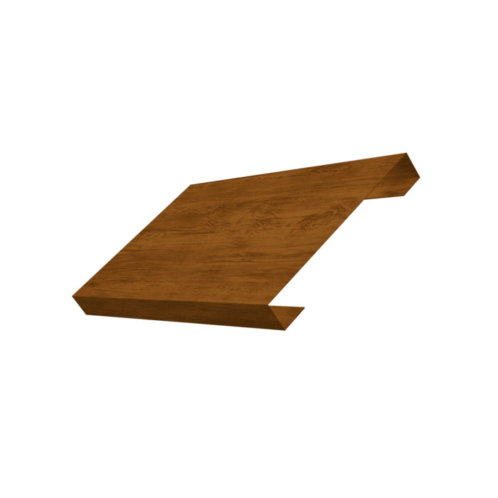 Ламель лицевая 150 забора жалюзи Texas 0,45 Print-Double Elite с пленкой Golden Wood