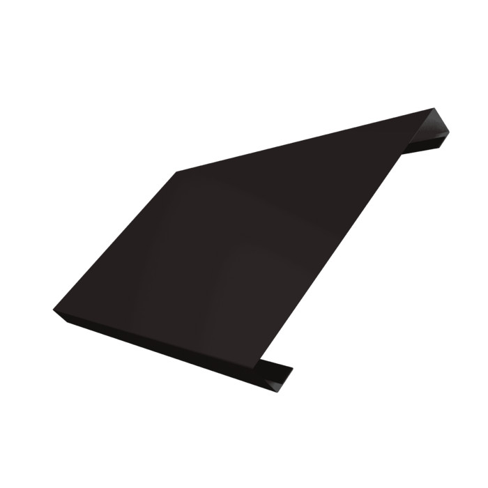 Ламель лицевая 200 забора жалюзи Texas 0,45 Drap с пленкой RAL 9005 черный