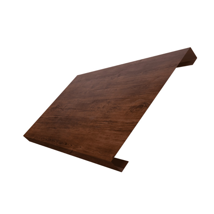 Ламель лицевая 200 забора жалюзи Texas 0,45 Print Elite с пленкой Cherry Wood TwinColor