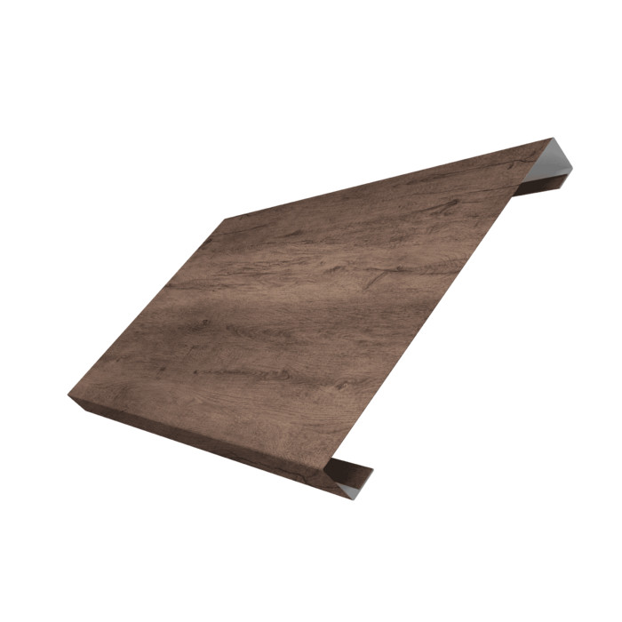 Ламель лицевая 200 забора жалюзи Texas 0,45 Print Premium с пленкой Almond Wood Fresh