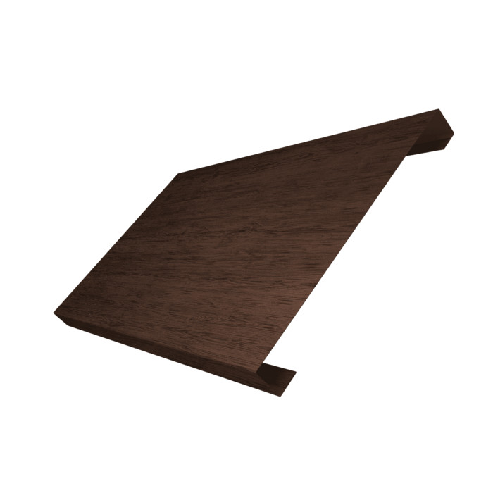 Ламель лицевая 200 забора жалюзи Texas 0,45 Print Premium с пленкой Antique Wood TwinColor