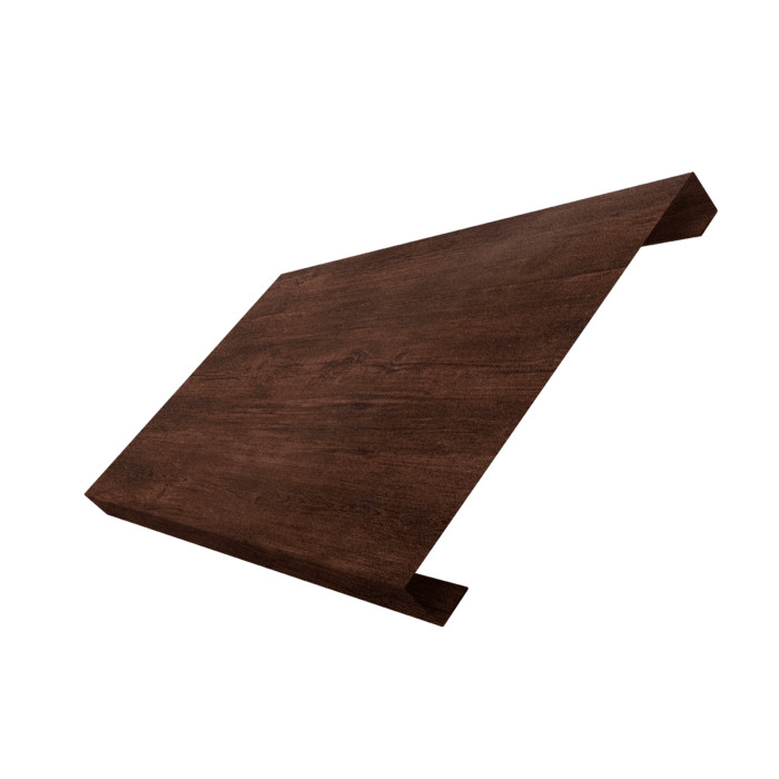Ламель лицевая 200 забора жалюзи Texas 0,45 Print-Double Premium с пленкой Cherry Wood Dark F