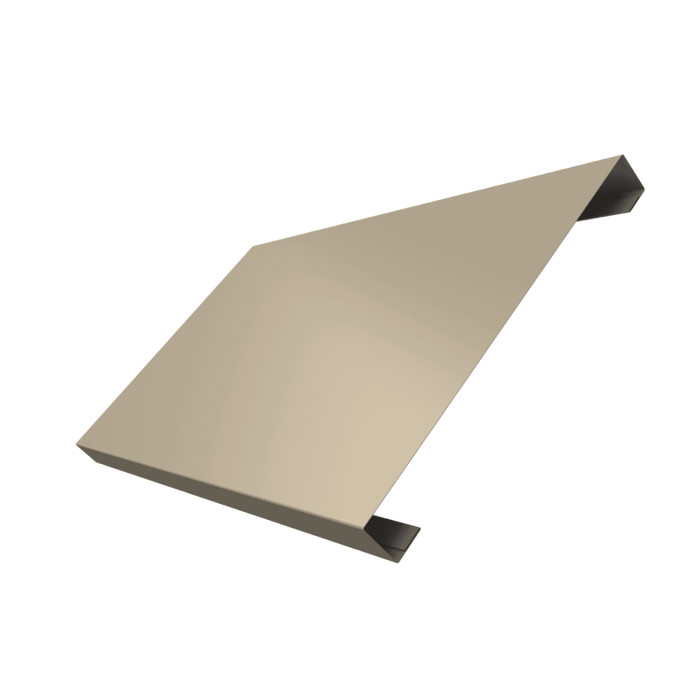 Ламель лицевая 200 забора жалюзи Texas 0,5 Satin с пленкой RAL 1015 светлая слоновая кость