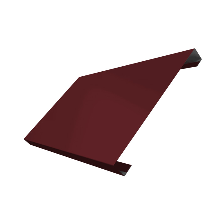 Ламель лицевая 200 забора жалюзи Texas 0,5 Satin с пленкой RAL 3005 красное вино
