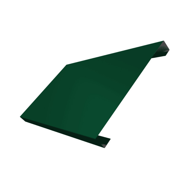 Ламель лицевая 200 забора жалюзи Texas 0,5 Satin с пленкой RAL 6005 зеленый мох