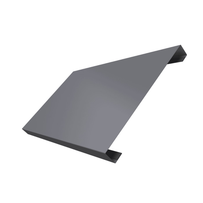 Ламель лицевая 200 забора жалюзи Texas 0,5 Satin с пленкой RAL 7004 сигнальный серый