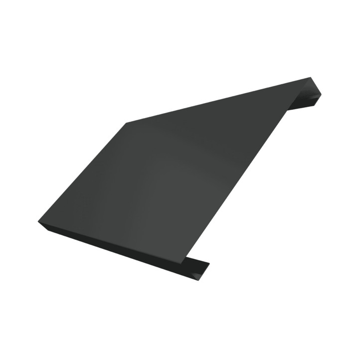 Ламель лицевая 200 забора жалюзи Texas 0,5 Satin с пленкой RAL 7016 антрацитово-серый