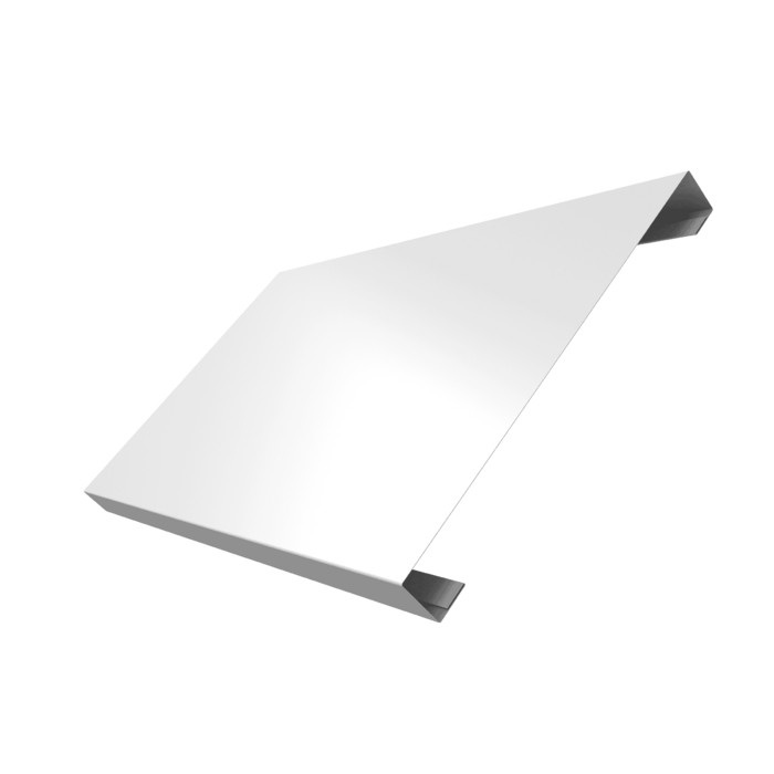 Ламель лицевая 200 забора жалюзи Texas 0,5 Satin с пленкой RAL 9003 сигнальный белый