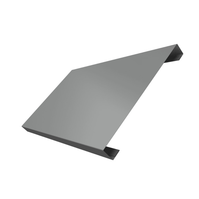 Ламель лицевая 200 забора жалюзи Texas 0,5 Satin с пленкой RAL 9006 бело-алюминиевый