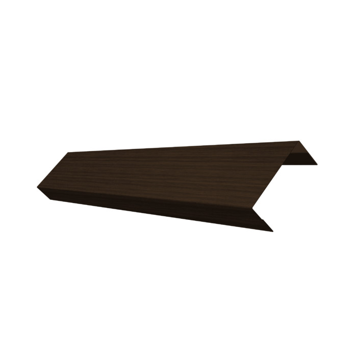 Ламель лицевая 50 забора жалюзи Texas 0,45 Print Elite с пленкой Coffee Wood TwinColor