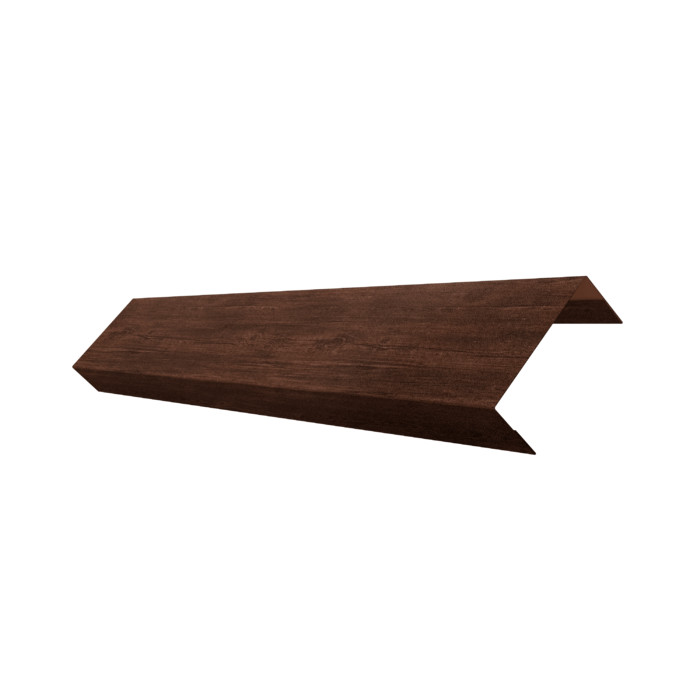 Ламель лицевая 50 забора жалюзи Texas 0,45 Print Premium с пленкой Cherry Wood Dark FTC