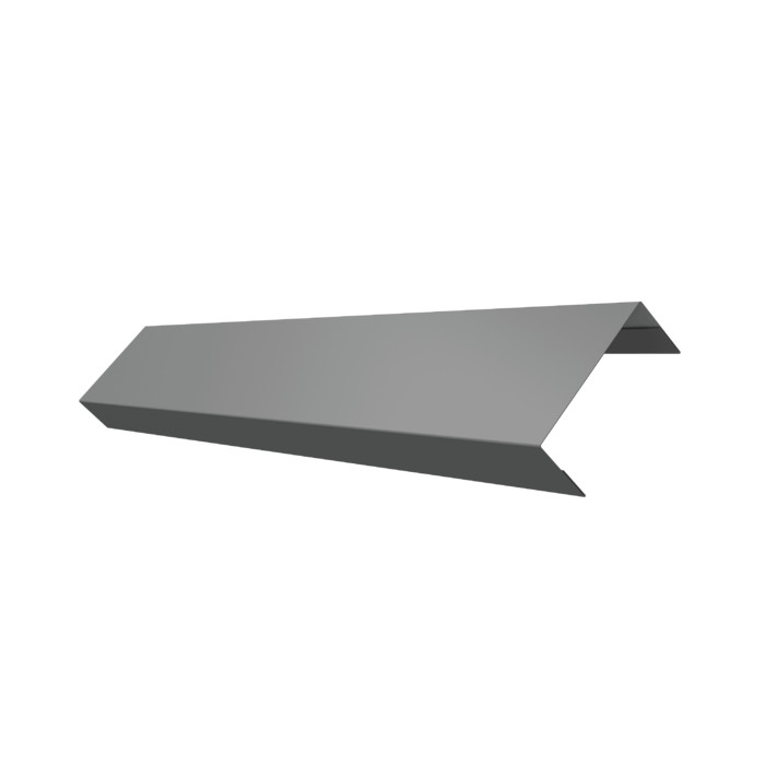 Ламель лицевая 50 забора жалюзи Texas 0,5 Satin с пленкой RAL 9006 бело-алюминиевый