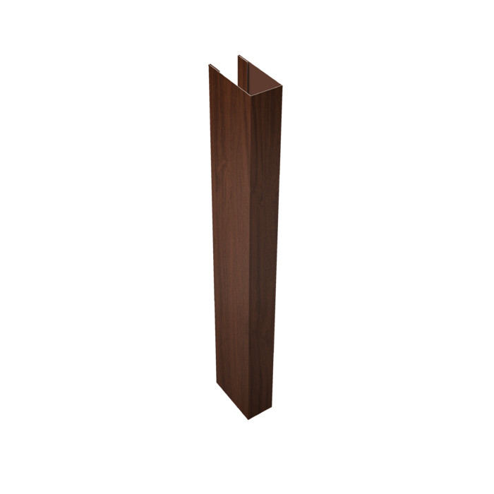 Стойка Texas для калиток и ворот 0,45 Print Elite Choco Wood TwinColor (1,8м)