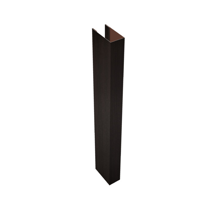 Стойка Texas для калиток и ворот 0,45 Print Elite Coffee Wood TwinColor (2,5м)