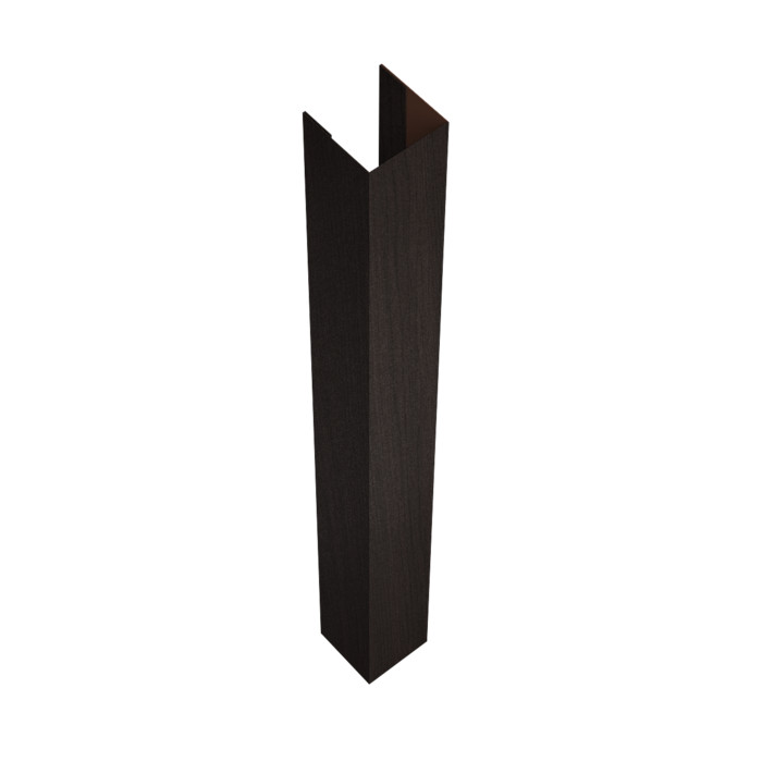 Стойка жалюзи Texas для монтажа без крепежного вкладыша 0,45 Print Elite Coffee Wood TwinColor (2,5м)