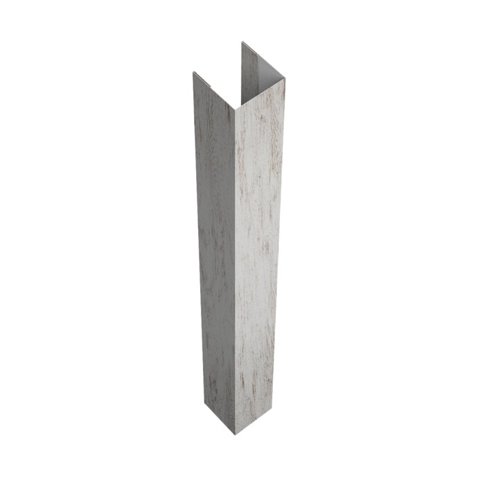 Стойка жалюзи Texas для монтажа без крепежного вкладыша 0,45 Print Elite Snow Wood TwinColor (2м)