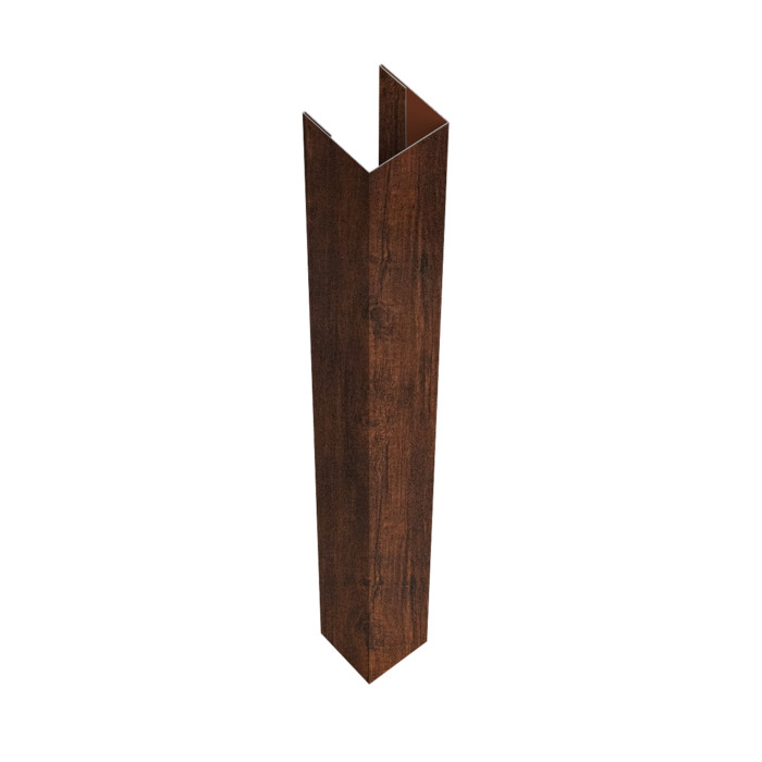 Стойка жалюзи Texas для монтажа без крепежного вкладыша 0,45 Print Premium Cherry Wood Dark FTC (2,5м)